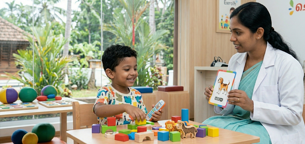 Child speech delay treatment speech therapy Kerala